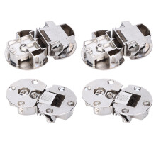 Sturdy 4Pcs Zinc Alloy Hinges 90 Concealed Design Up to 10kg Load