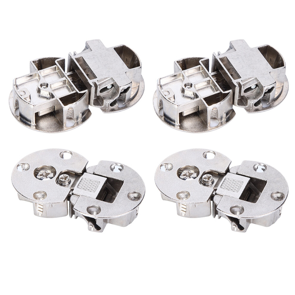 Sturdy 4Pcs Zinc Alloy Hinges 90 Concealed Design Up To 10Kg Load 8711361598120