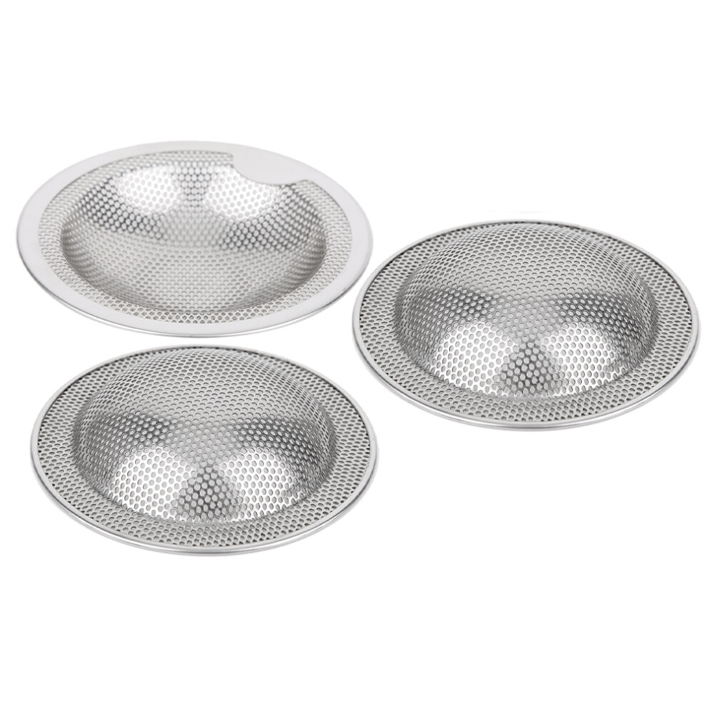 Efficient L Size Stainless Steel Sink Strainer Anti-Clog Filter 7891361598847