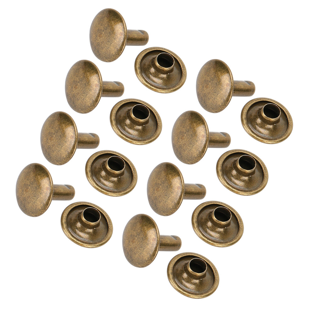 Heavy Duty Rivet Nails 10X10mm Bronze For Denim Leather Shoes Bags 200 Pack 6931361600476