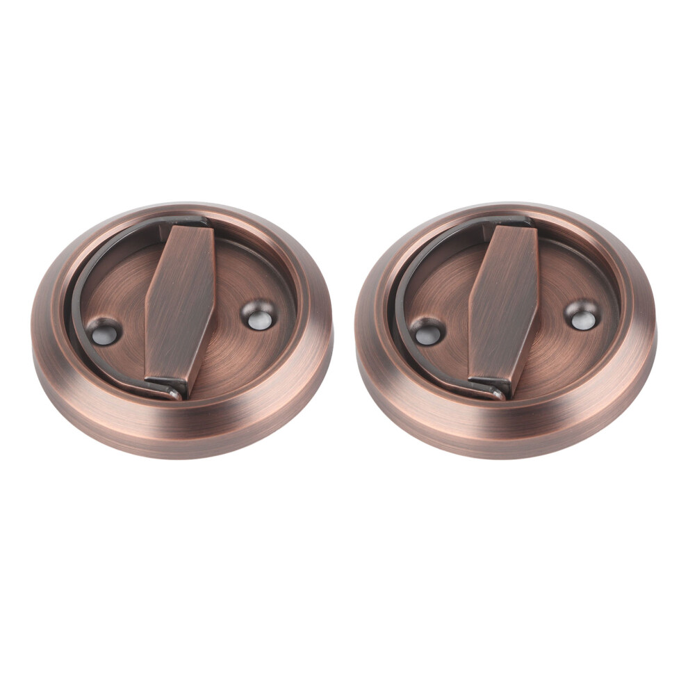 Double-Sided Bathroom Door Lock With Handle, 304 Stainless Steel, Red Bronze 4931361601017