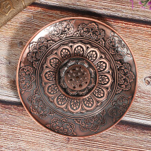 Alloy Incense Burner with 9 Holes Flower Statue Ash Catcher 3.8in