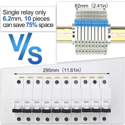 Relays Set SPDT Switching 24 Volts Double Power Including 1