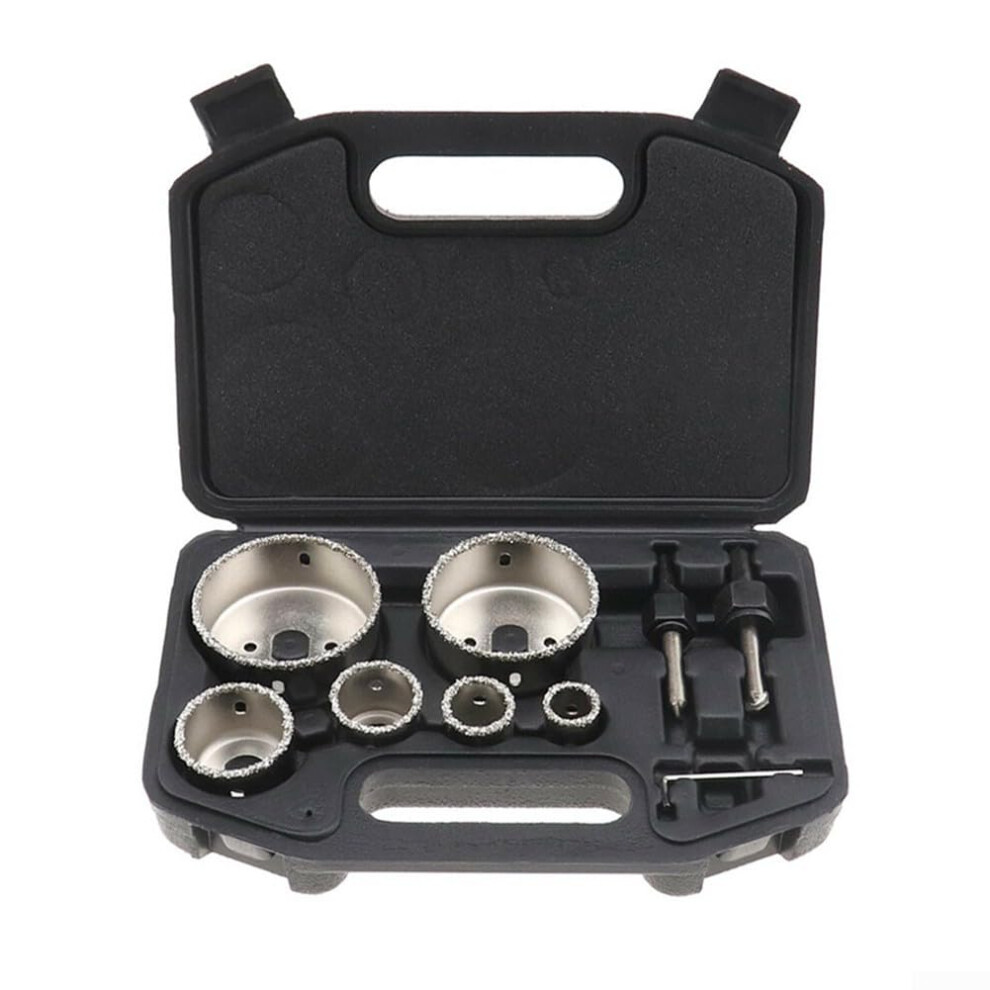 9Pcs Tile Hole Opener Set In Hard Alloy For Quick Drilling Operations Includes Essential Connecting Rods And Wrench 9067246737696