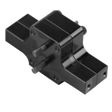 Aluminiumlegierungs-Getriebe für WPL 1/16 RC Militärtruck Schwarzes Upgrade-Teil
