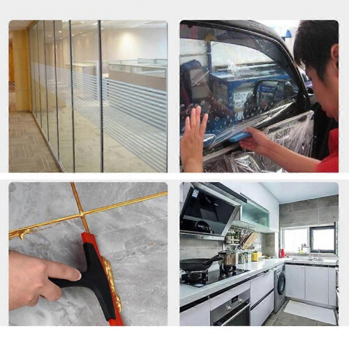 (Beef tendon) Windshield Ice Breaker Plastic Scraper Quick Clean Glass Brush Snow Remover 1