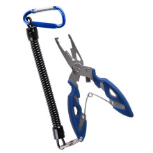 (Blue) Fishing Pliers Fish Line Cutter Scissors Mini Fish Hook Remover Multifunction Tools New Black Beak Jaw