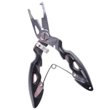 (Bk) Fishing Pliers Fish Line Cutter Scissors Mini Fish Hook Remover Multifunction Tools New Black Beak Jaw