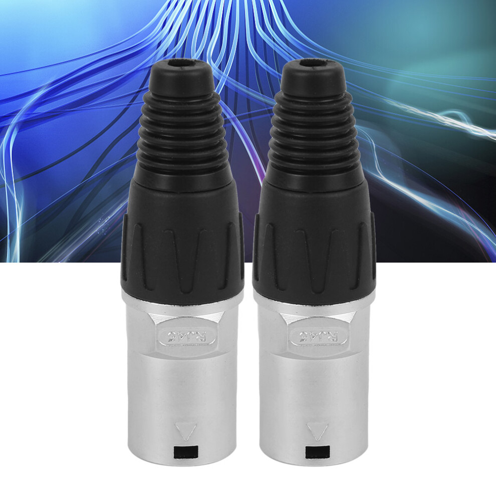 2Pcs Ip67 Waterproof Rj45 Plug Fire Retardant Insulator Connector 24-26Awg 8711361614240