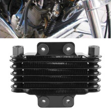 6 Row Aluminum Oil Cooler for 125-250CC Dirt Bike ATV 185x137mm Black