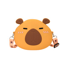 Cute Capybara Silicone Shoulder Bag Phone Pouch for-S style 1