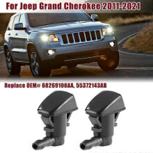 (1Pc) Front Windshield Washer Nozzle Wiper Spray Jet for Jeep Grand Cherokee for Dodge Grand Caravan / Durango # 68269108AA 55372143AB