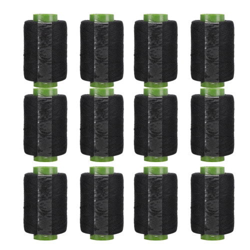 Black Polyester Embroidery Thread Spool 300m for Sewing & Quilting 1