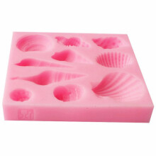 Matrițe de decorare pentru tort DIY, matrițe din silicon în formă de scoici, stele de mare, pentru decorarea temelor de petrecere de ziua de