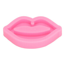 Silikonform für Lippen zum Gießen von Harz, vielseitig einsetzbares, lebensmittelechtes Design mit lächelndem Mund für Bastelarbeiten,