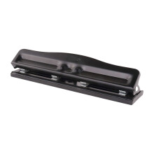 3/4 Hole Punch Adjustable Paper Puncher-999D black 4 holes