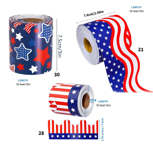 4th of July Bulletin Board Borders Classroom Borders-21 2