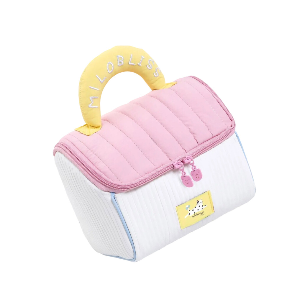 Pink Cosmetic Bag Large Capacity Toiletry Bag Handheld Makeup