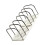 Multifunctional Metal Wire Bookend Magazine Stand 6-Yellow 1