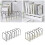 Multifunctional Metal Wire Bookend Magazine Stand 6-Yellow 3