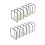 Multifunctional Metal Wire Bookend Magazine Stand 6-Yellow 2