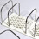 Multifunctional Metal Wire Bookend Magazine Stand 6-Yellow 5