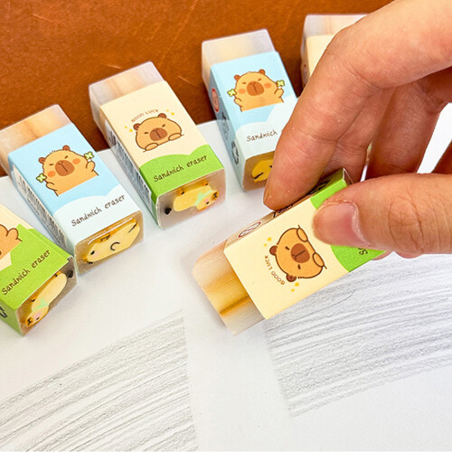 5 Stück kreative Bleistift-Radiergummis, Capybara-Radiergummis, 1