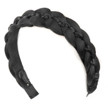 Twist geflochtenes Haarband, synthetische-Natürliches Schwarz