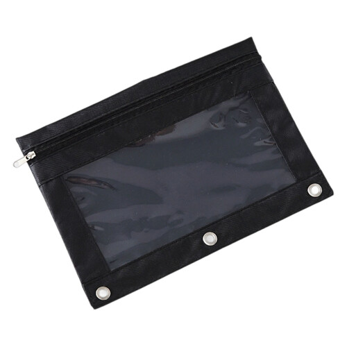 Robuste transparente B5-Dokumententasche aus-Schwarz