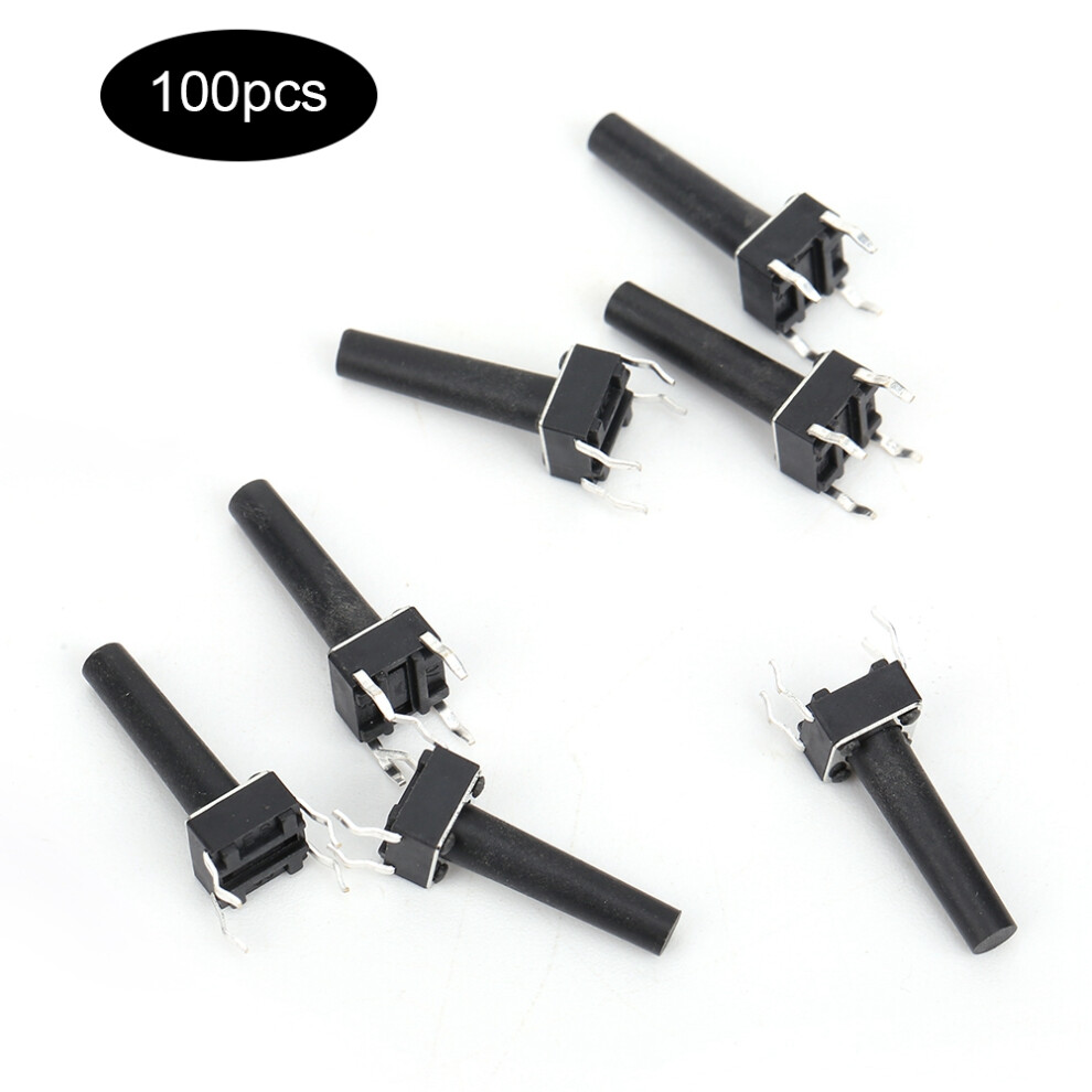 100Pcs Momentary Tactile Button Switch 6X6x17mm, Dc12v, Dip 4061361626878