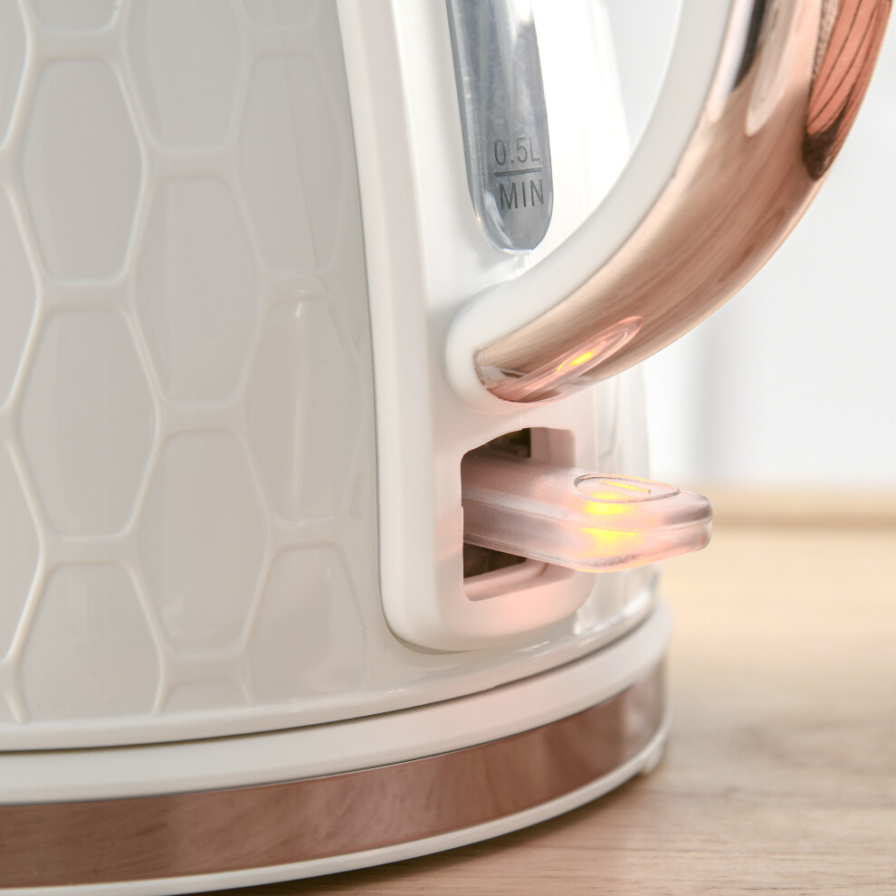 Fast Boil Electric Kettle 1.7L & 2-Slice Toaster Set 3000W Auto Shut Off White Finish-image-OPC-PMZCH6R-NEW