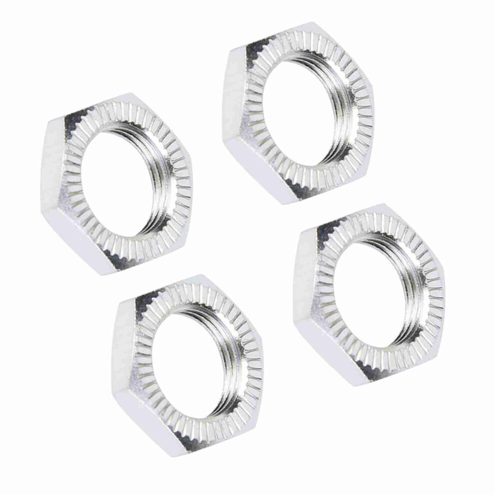 Upgrade Your 1/8 Rc Car With M12 Wheel Nuts 4Pcs 17Mm Spanner Silver 5021361631127