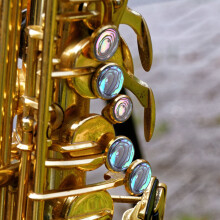 Saxophon-Tasten Ersatz 9 Stück Einlegeblätter Set für Altsaxophon Tenor Bachinstrumente