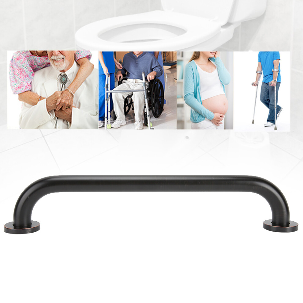 Copper Bath Grab Bar with Suction Handle 50x80x428mm for Safe Shower Use
