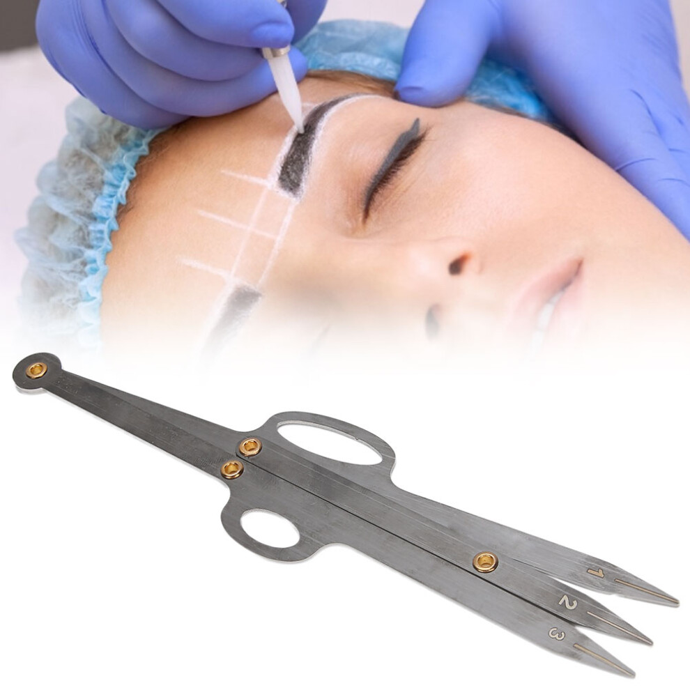 Black Eyebrow Stencil Template Ruler Measuring Tool 15Cm For Microblading