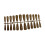 (gold) 24 Pieces False Nails Artificial Nail Tips Coffin Pattern Fingernail 2
