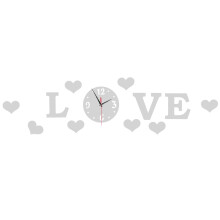 Spiegeloberfläche rahmenlose Wanduhr Aufkleber DIY