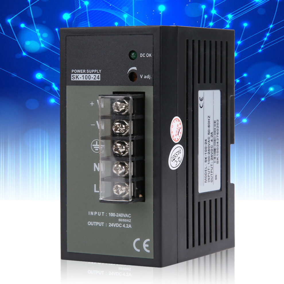 Rail Switching Power Supply Skâ100Â24 100W 24V 4.2A Industrial Grade 9391361637778