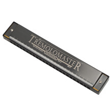 24-Hole Diatonic Harmonica in C Key Matt Black Finish Kids Gift Set