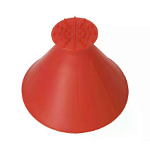 (Red) Ice Scraper Snow Removal Car Windshield Window Snow Cleaning Scraping Tool Funnel Snow 2024 New Scraper for Car Glass