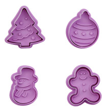 Utensílios de confeitaria com motivo de folha, cortadores de fondant fáceis de usar com design de êmbolo, ferramentas de decoração de bolos