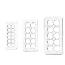 Zubehör zum Backen von Kuchen für unvergessliche besondere Anlässe, geometrische Keksausstecher für professionelle Tortendekorateure