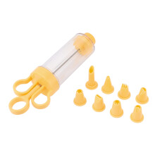 Dekorationsdyser til professionelle resultater, fødevaregodkendt plastik kagedekorator med ergonomisk design og skridsikker base, cupcake