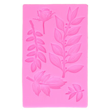 Vase de copt din silicon multifuncționale pentru brutari creativi, în formă de frunze, pentru fondant de ciocolată, care îmbunătățesc