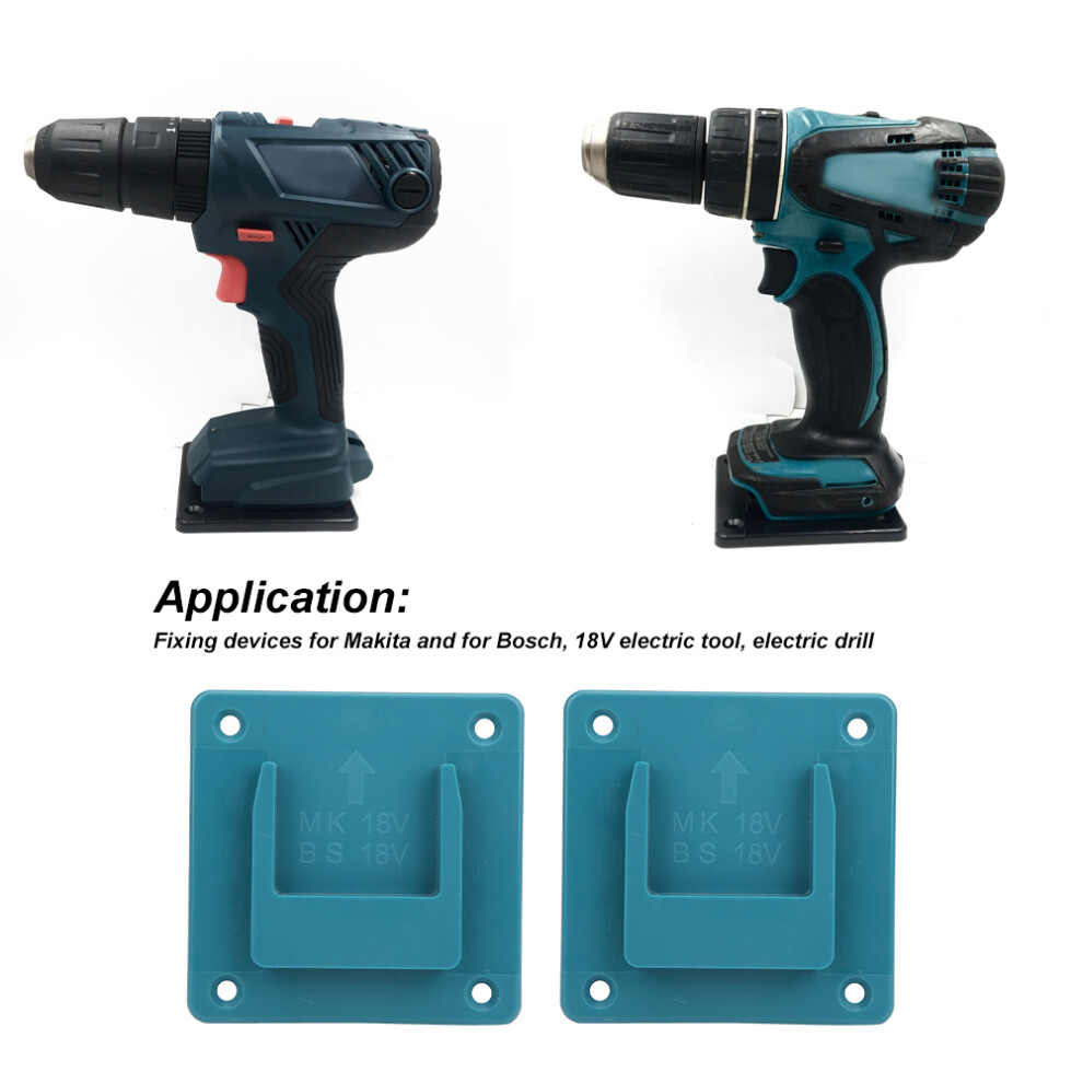 Wall Mount Storage Fixing Device For Makita 18V Electric Tools Cyan 2 Pack 5081361639752