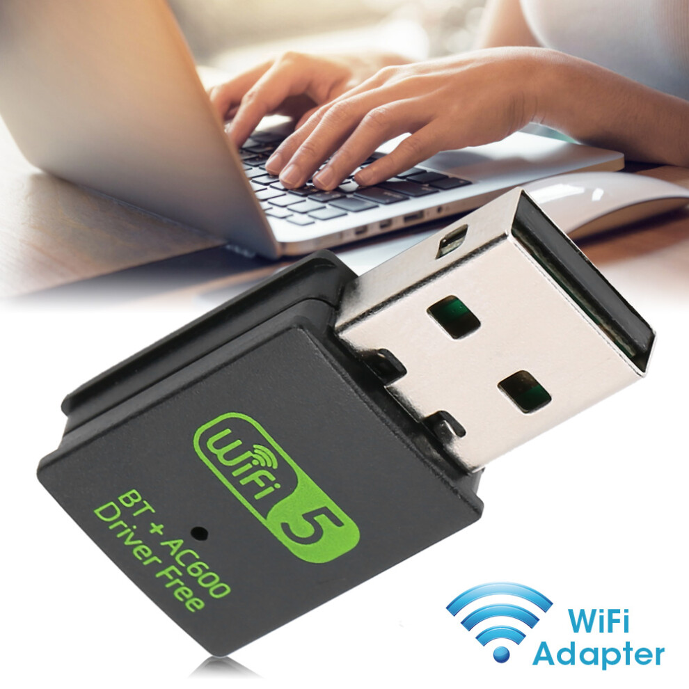 600MB WiFi Bluetooth 4.2 Dongle - Dual Band USB Network Adapter-image-OPC-PMZCZXD-NEW