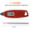 Wasserfester digitaler Fleischthermometer, 0,1C Auflösung, Rot 9