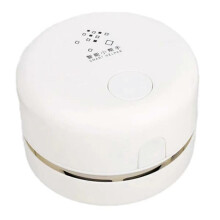 (White) Desktop Cleaner Mini Desk Vacuum Cleaner Desktop Dust Remover Sweeper Vacuum Cleaner Table Cleaning