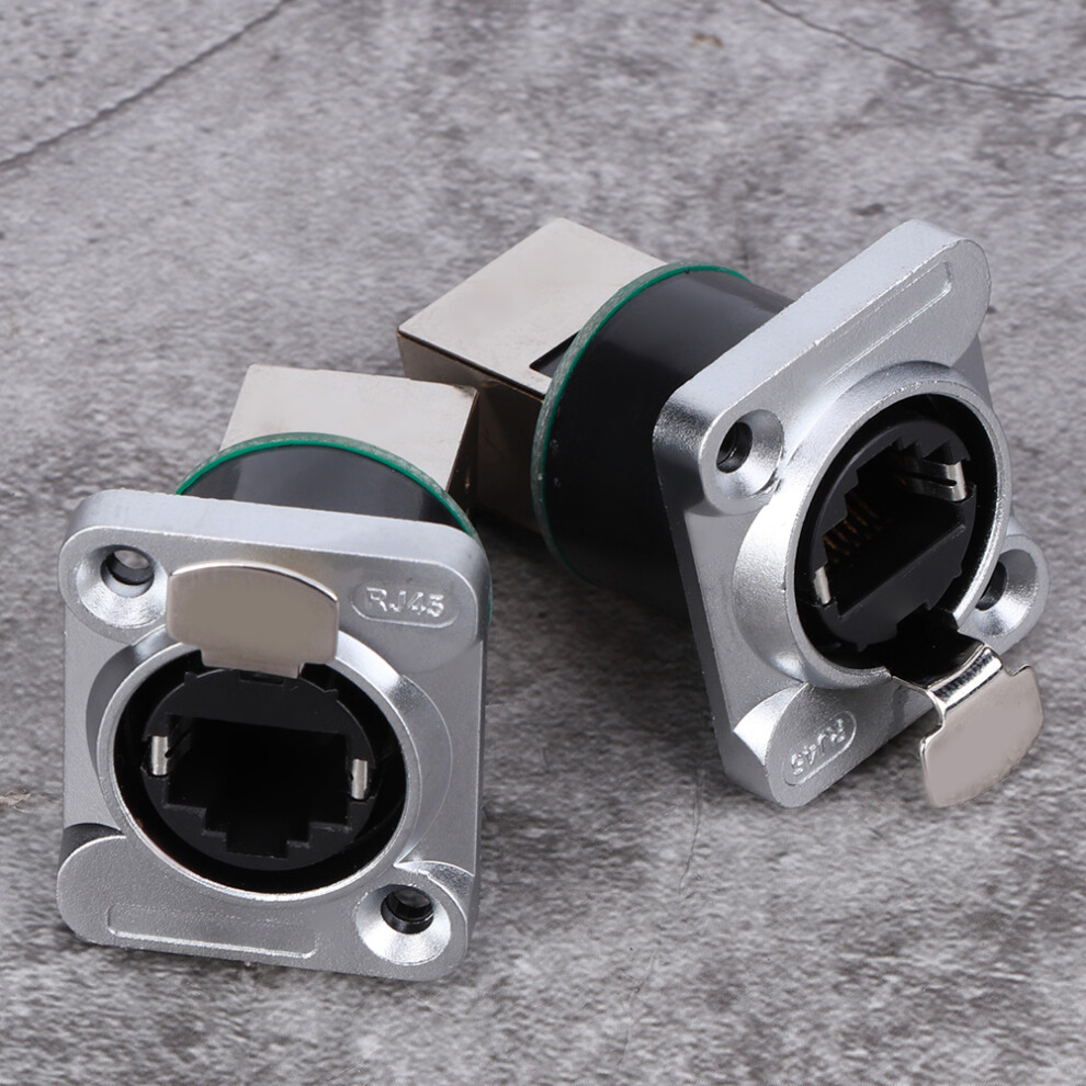 2Pcs Rj45 Right Angle Connector Fire Retardant Aviation Plug, Ip67 7901361643260