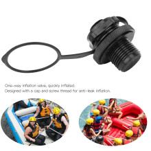 Air Valve Nozzle 5-Piece Set for Inflatable Boat & Canoe Black